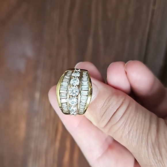 925 silver rhinestone ring size 9? - Picture 1 of 2